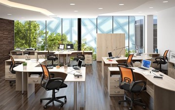 Комплект офисной мебели SIMPLE в Копейске - предосмотр 3